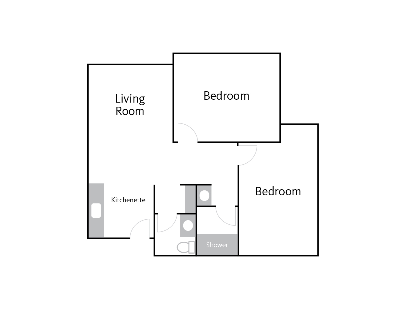 Halsell two bedroom floor plan