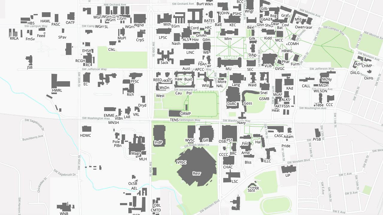 Campus Map  Oregon State University Visitors Guide