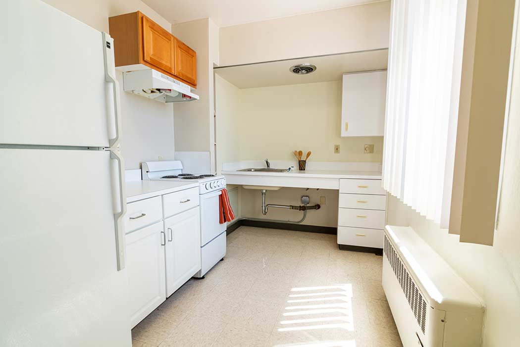 Kitchen in McNary Hall apartment