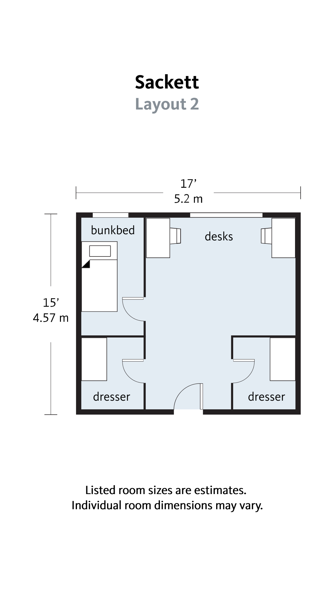 Floorplan 2 for Sackett hall