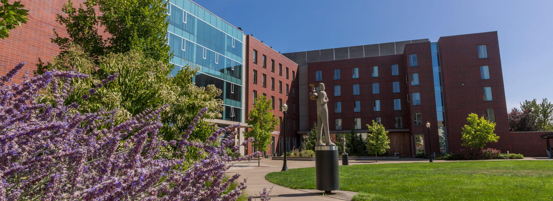 International Living-Learning Center on a clear day.