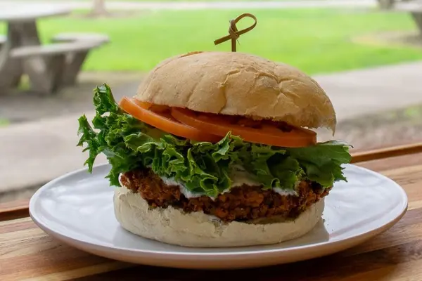 Falafel burger.