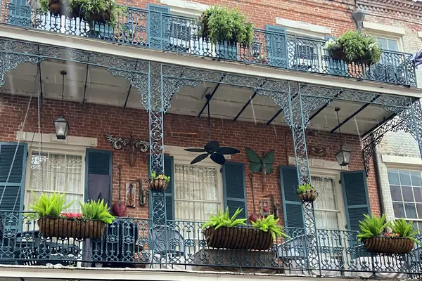 Building in the French Quarter in New Orleans